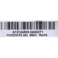 MAIN / FUENTE / (COMBO) / SCEPTRE A13124505 / TP.RSC8.P71 / T201312014 / 142123081006 / E254215 / PANEL'S CN32CY722 / HV320WX2/262 / MODELOS E32 / E325BD/HDC8WX